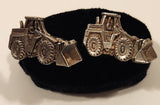 Vintage Michigan Front End Loader Silver Tone Cufflinks