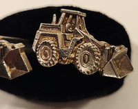 Vintage Michigan Front End Loader Silver Tone Cufflinks