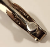 Vintage Hickok U.S.A. B D Initials Monogrammed Silver Tone Tie Clip
