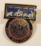 1996 Mayor Bill Campbell The Games Are On Atlanta Olympics Enamel Metal Lapel Pin