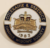 1983 Coleraine & District Orange Widow's Society Enamel Metal Lapel Pin