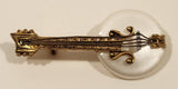 Spanish Damascene Banjo Brooch Pin Made in Spain