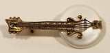 Spanish Damascene Banjo Brooch Pin Made in Spain