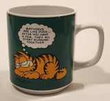 Vintage 1978 Enesco United Features Syndicate Jim Davis Garfield Birthdays Are Like Dogs... 3 1/4" Tall Ceramic Mug Cup