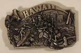 Arroyo Grande Hawaii 3D Mixed Scene Heavy Pewter Metal Belt Buckle