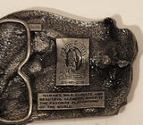 Arroyo Grande Hawaii 3D Mixed Scene Heavy Pewter Metal Belt Buckle