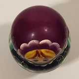 Vintage U.S.S.R Soviet Union Russian Purple Wooden Nesting Dolls Set of 5