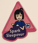 Girl Guides Spark Sleepover Embroidered Fabric Patch Badge