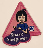 Girl Guides Spark Sleepover Embroidered Fabric Patch Badge