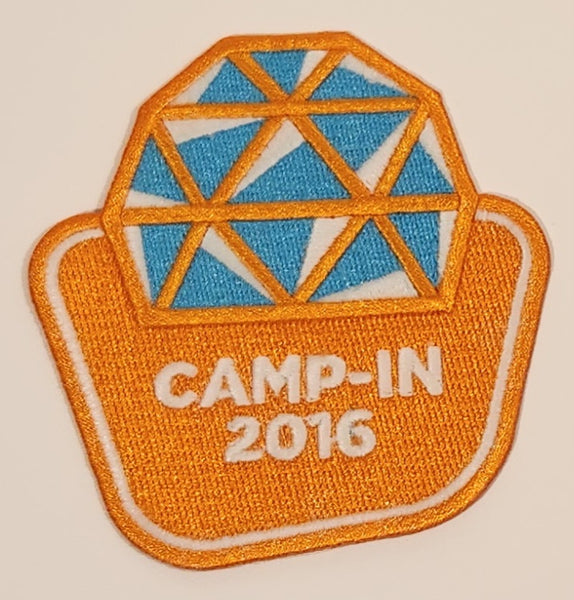 Scouts Canada Girl Guides Camp-In 2016 Science World Embroidered Fabric Patch Badge