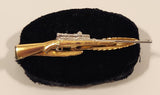 Vintage Hickok U.S.A. Rifle with Scope Gold Tone Tie Clip