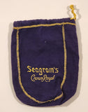 Vintage Seagram's Crown Royal Embroidered Purple Drawstring Bag Pouch