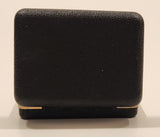 Vintage Formal Wear by John Forsyth Black Resin Square Gold Tone Cufflinks and Tie Tack Studs In Case