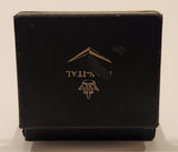 Vintage Hickok USA Spinning Moving Chuck Wagon Wheel Gold Tone Cufflinks and Tie Tack In Fran-Ital Case