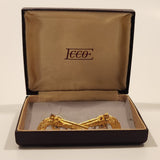 Rare Vintage ECCO Flintlock Dueling Pistol Guns Gold Tone Cufflinks In Case 1392R 1392L