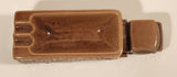 Rare Vintage United Van Lines Tremblay Express LTEE Jonquiere Quebec Montreal Brown Semi Truck Shaped Ceramic Ashtray