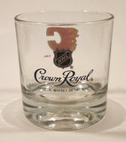 Rare Limited Release Crown Royal "NHL Rocks" Calgary Flames Hockey Team Clear Glass Whisky Cup