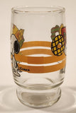 Vintage 1958 1965 United Features Syndicate Peanuts Snoopy Sundae Themed 4" Tall Glass Juice Cup