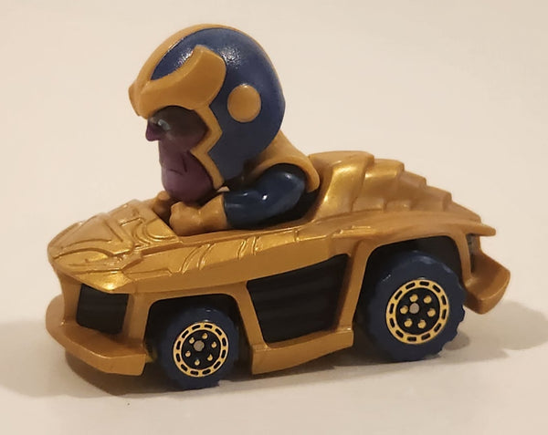 2023 Hot Wheels Racer Verse Marvel Thanos Gold Die Cast Toy Car Vehicle HPN40