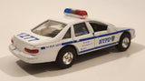 Daron NYPD #1277 Police Car White Pull Back 1/43 Scale Die Cast Toy Car Vehicle with Opening Doors
