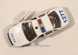 Daron NYPD #1277 Police Car White Pull Back 1/43 Scale Die Cast Toy Car Vehicle with Opening Doors
