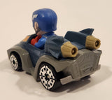 2023 Hot Wheels Racer Verse Marvel Captain America Blue and Grey Die Cast Toy Car Vehicle HKB95