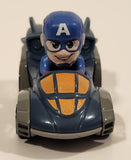 2023 Hot Wheels Racer Verse Marvel Captain America Blue and Grey Die Cast Toy Car Vehicle HKB95