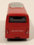 Go Bros Deluxe Bus K18835 Red Pull Back Die Cast Toy Car Vehicle Missing One Tire