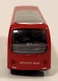 Go Bros Deluxe Bus K18835 Red Pull Back Die Cast Toy Car Vehicle Missing One Tire