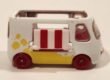 Moose Shopkins Cutie Cars Popcorn Catering Food Truck White Die Cast Toy Car Vehicle Missing The Roof