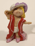 Vintage 1984 OAA Cabbage Patch Kids Girl Playing Dress Up 2 1/2" PVC Toy Figure