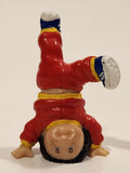 Vintage 1984 OAA Cabbage Patch Kids Handstand Red Clothes 2 1/2 PVC Toy Figure