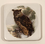 Owl Ceramic Tile Trivet Fridge Magnet Crafted in BC Canada