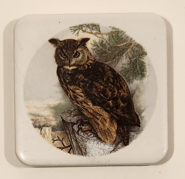 Owl Ceramic Tile Trivet Fridge Magnet Crafted in BC Canada