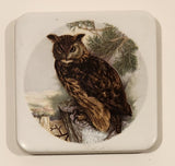 Owl Ceramic Tile Trivet Fridge Magnet Crafted in BC Canada