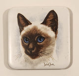 Siamese Cat Derick Bown Ceramic Tile Trivet Fridge Magnet
