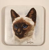 Siamese Cat Derick Bown Ceramic Tile Trivet Fridge Magnet