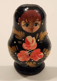 Vintage USSR Soviet Union Russian Matryoshka Hand Painted Wood Doll Fridge Magnet