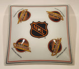 Vintage NHL Vancouver Canucks Retro Logo 13 1/2" x 13 1/2" Glass Ceiling Light Cover