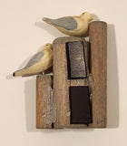 Seagull Sea Birds On Wood Pilings Fridge Magnet