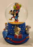 2001 Hallmark Disney Walt's 100th Birthday Mickey Minnie Pinocchio Cinderella Tinkerbell 6 3/4" Tall Musical Resin Snow Globe