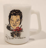 Rare Vintage 1971 Pelkowski Tony Esposito #35 NHL Hockey Player White Milk Glass Coffee Mug Cup