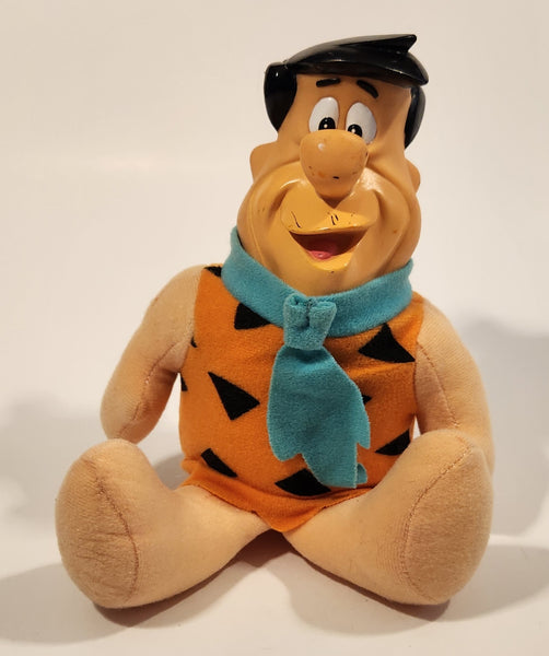 1994 Days Inn Travel Buddies HBPI Hanna Barbera The Flintstones Fred 9" Tall Stuffed Toy Doll Figure with Plastic Head