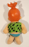 1994 Days Inn Travel Buddies HBPI Hanna Barbera The Flintstones Pebbles 6 1/2" Tall Stuffed Toy Doll Figure with Plastic Head