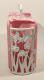 Rare 1995 Mattel Barbie Pink and White Plastic Thermos Brand Lunch Box