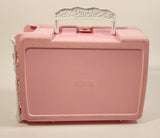 Rare 1995 Mattel Barbie Pink and White Plastic Thermos Brand Lunch Box