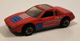 1987 Hot Wheels The Hot Ones Pontiac Fiero 2M4 Red Die Cast Toy Sports Car Vehicle - GHO