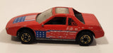 1987 Hot Wheels The Hot Ones Pontiac Fiero 2M4 Red Die Cast Toy Sports Car Vehicle - GHO