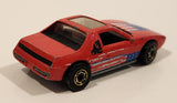1987 Hot Wheels The Hot Ones Pontiac Fiero 2M4 Red Die Cast Toy Sports Car Vehicle - GHO