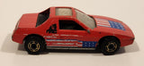 1987 Hot Wheels The Hot Ones Pontiac Fiero 2M4 Red Die Cast Toy Sports Car Vehicle - GHO